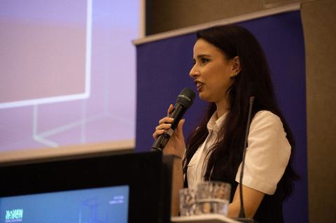 Silvija Gelevski discussing ethics of AI in education systems.