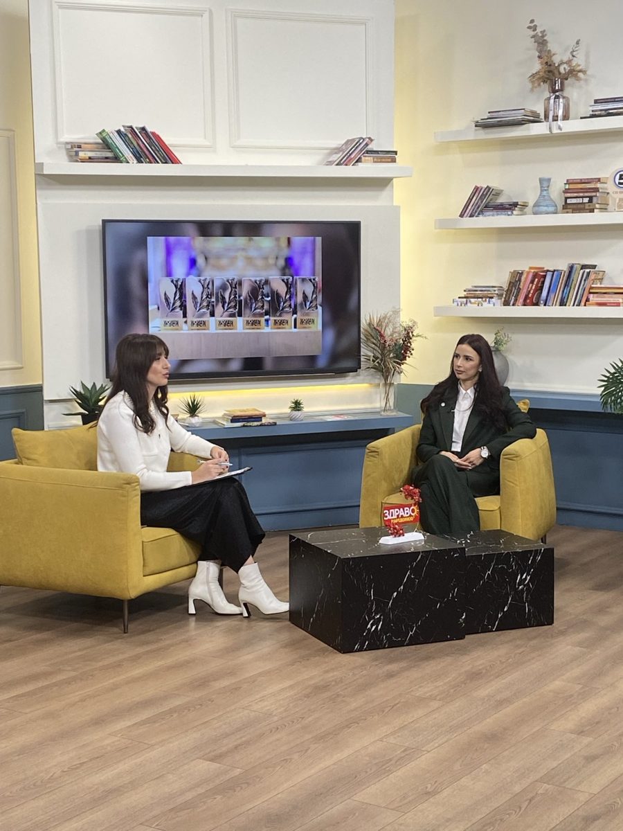 Silvija Gelevski in a television interview.